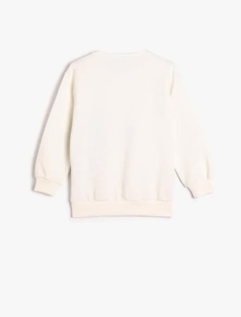 4WKG10040AK Koton Kız Çocuk  Sweat BEYAZ