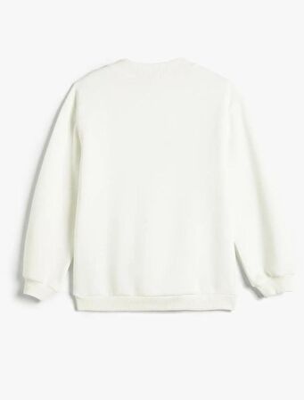 4WKG10047AK Koton Kız Çocuk  Sweat BEYAZ