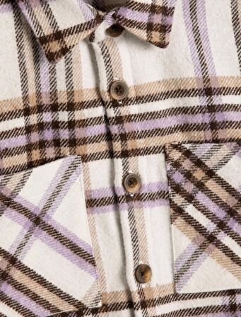 4WKG60018AW Koton Kız Çocuk  Gömlek BEJ EKOSELİ