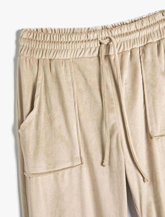 Kışlık Pijama Altı Yumuşak Dokulu Cepli