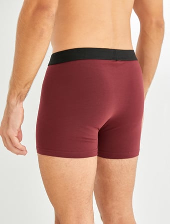 Basic 3'lü Boxer Seti Pamuklu Beli Lastikli