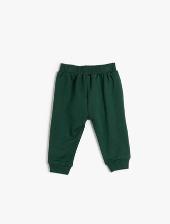 Basic Jogger Eşofman Altı Şardonlu Cepli Beli Bağlamalı Pamuklu