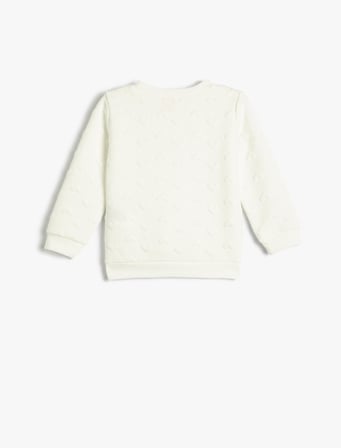 Sweatshirt Kapitone Bisiklet Yaka Uzun Kollu