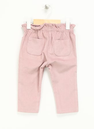 Koton Lastikli Bel Boru Paça Pembe Kız Çocuk Pantolon 4WMG40003AW - Baby