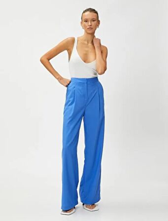 Kadın Giyim Pantolon 3SAK40034CW Mavi