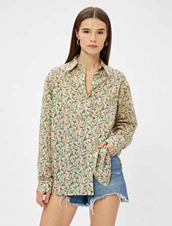 Otantik Desenli Gömlek Relax Fit
