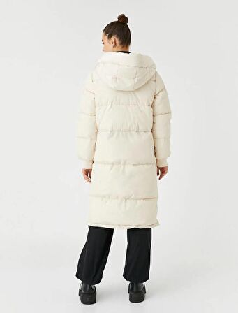 4WAL00023IW Koton Kadın Mont EKRU