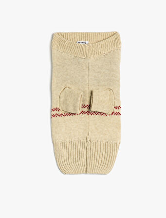 Köpek Kazağı Triko Önden Uzun Kollu 