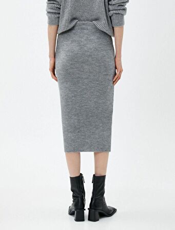 Koton Kadın Triko Midi Boy Kalem Etek Dar Kesim 4WAK70001HT