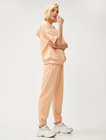 Kadın Giyim Jogger Eşofman Altı Cepli Beli Bağlamalı 3SAK30059EK Turuncu