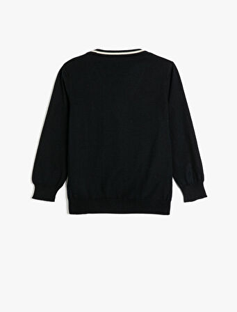 Hırka Düğmeli V Yaka Triko