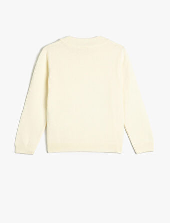 Kazak Triko Basic Uzun Kollu Yarım Dik Yaka