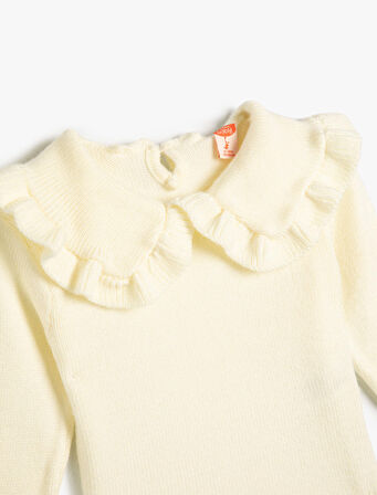 Basic Kazak Bebe Yaka Fırfır Detaylı