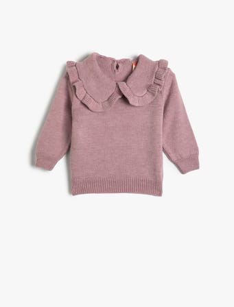 Basic Kazak Bebe Yaka Fırfır Detaylı