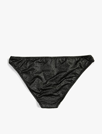 Simli Bikini Altı Yüksek Bel