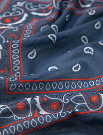 Bandana Desenli Pamuklu 50x50cm