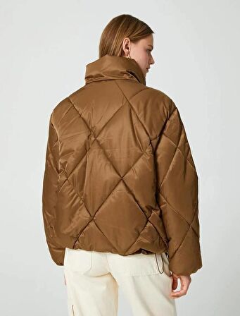 Koton 4WAK20125EW Koton Kadın Mont KAHVERENGİ