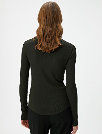 Boğazlı Kazak Basic Fitilli