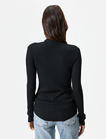 Boğazlı Kazak Basic Fitilli