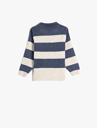 Kazak Polo Yaka Uzun Kollu Yumuşak Dokulu