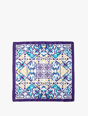 Bandana Floral Baskılı Parlak