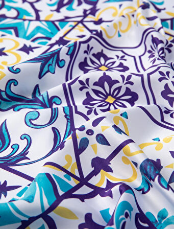 Bandana Floral Baskılı Parlak