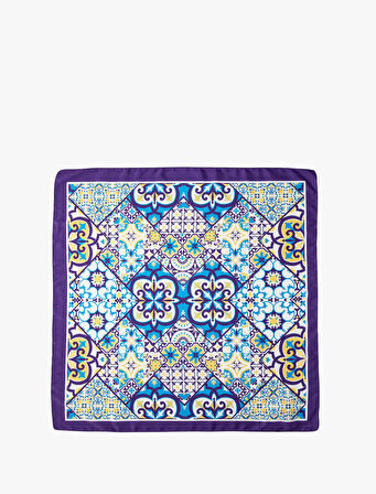 Bandana Floral Baskılı Parlak