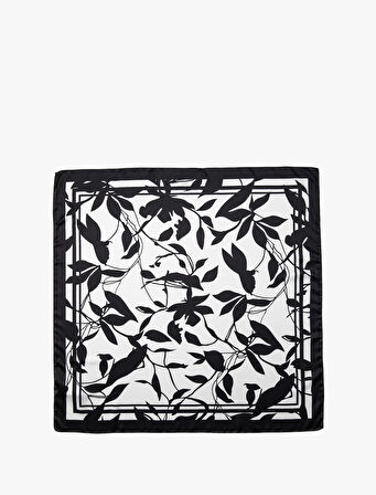 Bandana Floral Baskılı Parlak