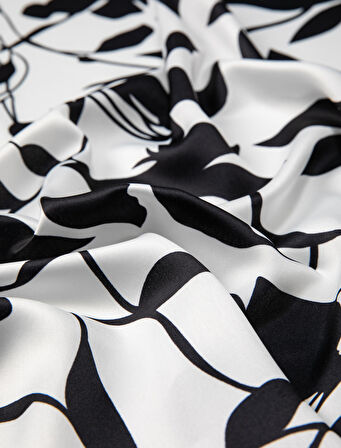 Bandana Floral Baskılı Parlak