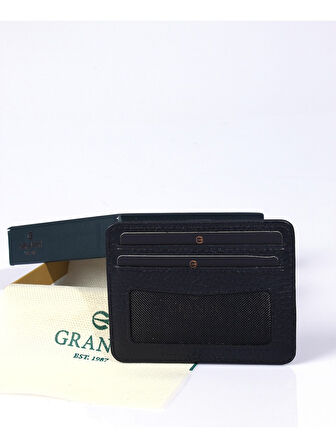 Siyah Hakiki Deri Erkek Kartlık 746