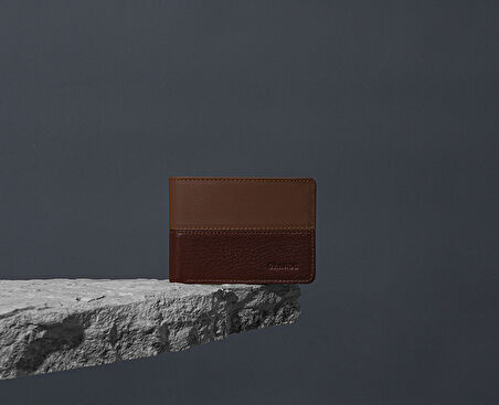 Kahve Hakiki Deri Erkek  Kartlık 1807