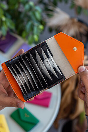 Garbalia Lviv Vegan Deri Akordiyon Kartlık