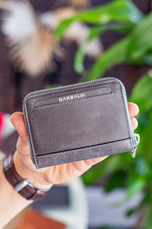 Garbalia Sydney Hakiki Deri Bozuk Para Gözlü Rfid Engelleyici Unisex Cüzdan