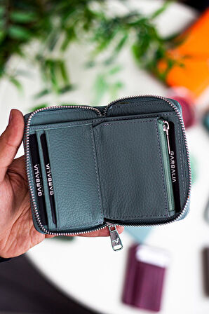 Garbalia Sydney Hakiki Deri Bozuk Para Gözlü Rfid Engelleyici Unisex Cüzdan