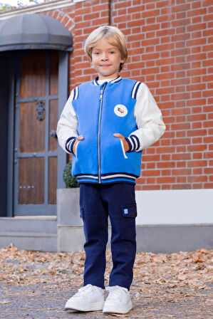 Erkek Çocuk Kargo Cepli Gabardin Pantolon MNT25E209