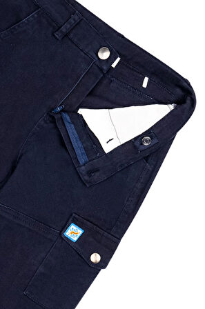 Erkek Çocuk Kargo Cepli Gabardin Pantolon MNT25E209