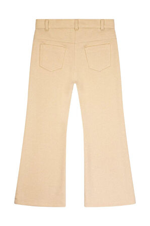 Kız Çocuk İspanyol Paça Simli Örme Pantolon MNT25K214