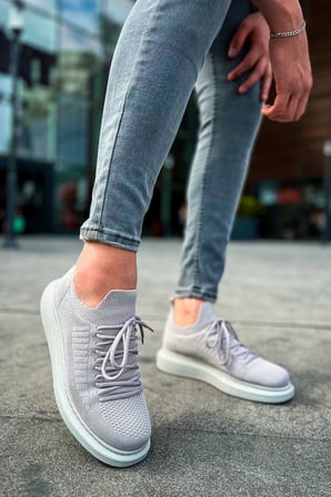 MN307 - RT Tricot Erkek Ayakkabı GRI