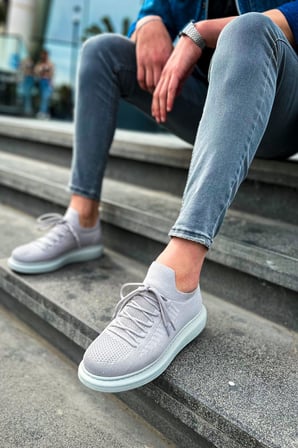 MN307 - RT Tricot Erkek Ayakkabı GRI