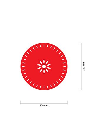 Kırmızı Keçe Amerikan Servisi, Supla 6'Lı Servis Takım -434