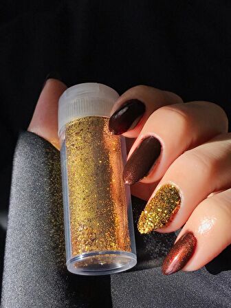 Altın Rengi Tırnak Süsleme Simi , Vücut ve Makyaj Simi , Nail Art