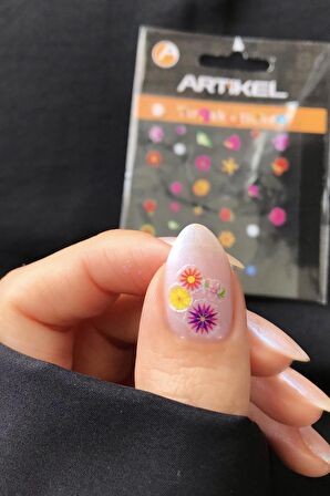 Çiçekler Tırnak Sticker , Nail Sticker, Nail Art