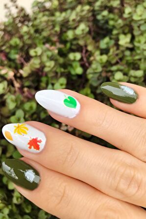 Yapraklar Tırnak Sticker , Nail Sticker, Nail Art