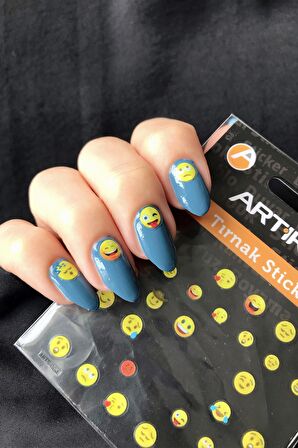 Emojiler Tırnak Sticker  , Nail Sticker, Nail Art