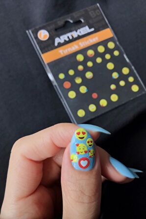 Emojiler Tırnak Sticker  , Nail Sticker, Nail Art