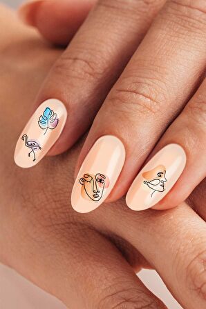 3'lü Tırnak Dövmesi Seti, Tırnak Sticker Seti, Nail Art, Tattoo