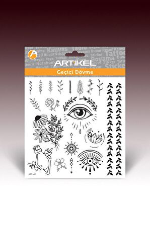 Eyes Geçici Dövme,Geçici Tattoo ,Vücut Dövme,Kol Bilek Dövme,Boyun Dövme,Sırt Dövme