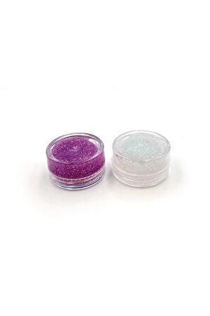 2 'li Göz Simi, Yüz ve Vücut Parıltısı, Party Glitter Makyaj Simi 5 ML