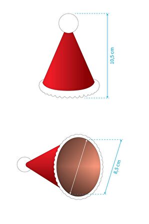 Turuncu Altı Ay Kınası Yarım Yaş 1/2 Çocuk Mini Şapka