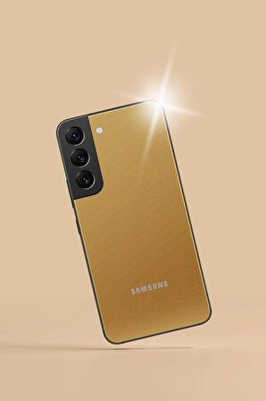 Gold Galaxy S22  Kaplama Arka Ve Yan Full Kaplayan Koruyucu Body Hydrogel Kaplama